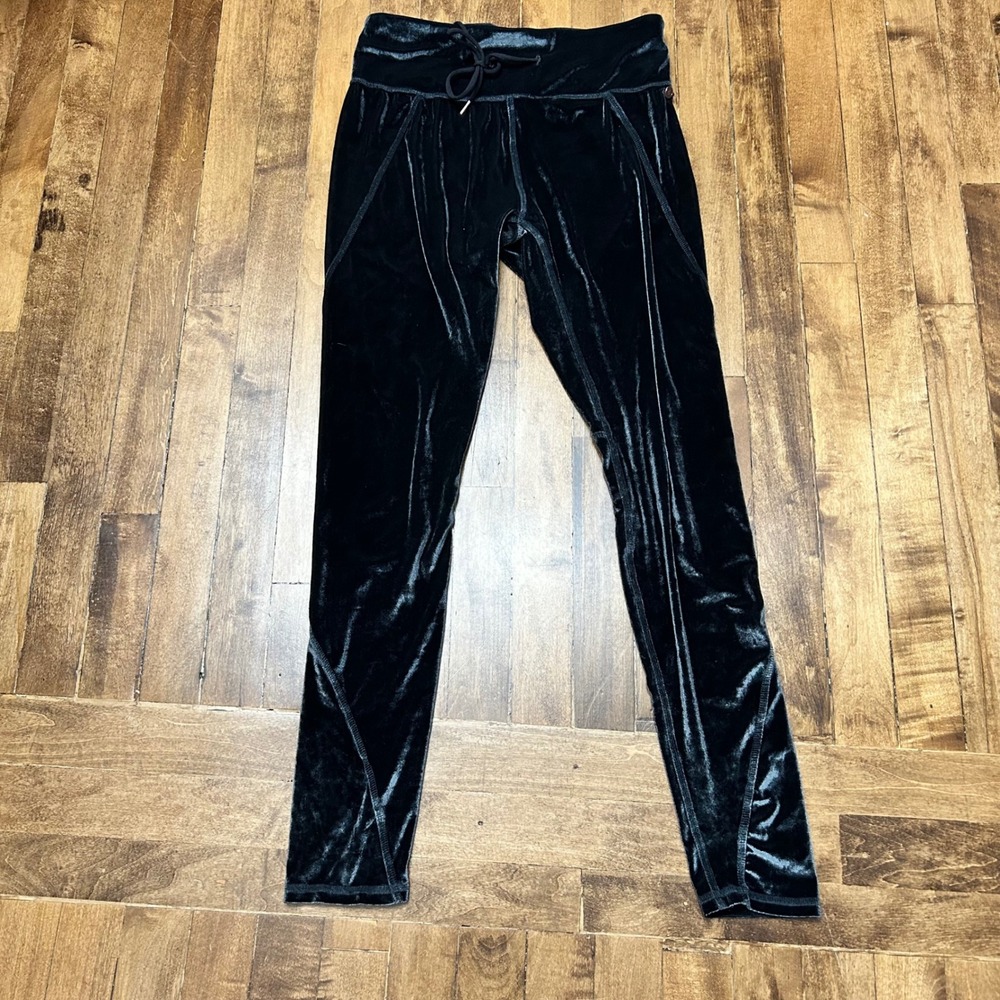 CALLIA by Carrie Underwood Velvet Leggings Athletic Womens M Pull String